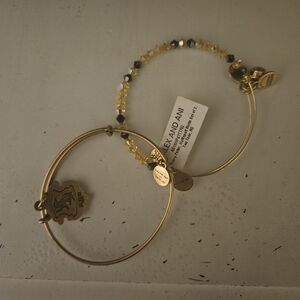 Alex and Ani Gold and Yellow Charm Bracelets